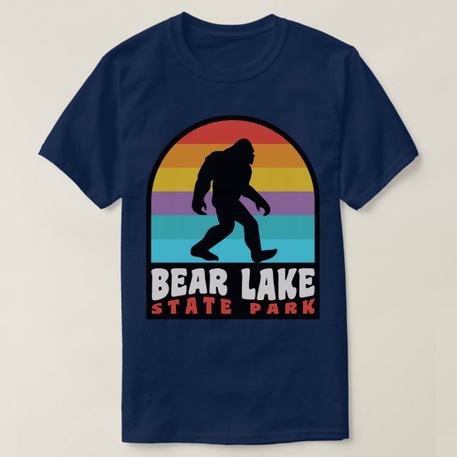 Bear Sjö Utah Retro Sunset T Shirt (Design framsida)