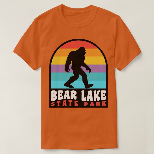 Bear Sjö Utah Retro Sunset T Shirt (Design framsida)