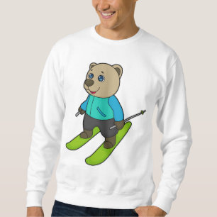 Bear Skier Ski Lång Ärmad Tröja