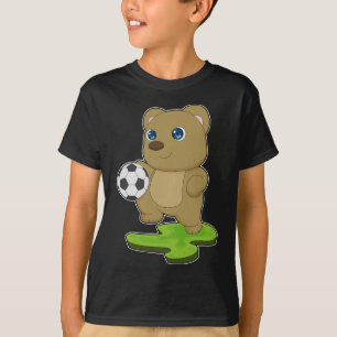 Bear Soccer-spelare T Shirt