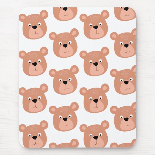 Bear Söt ansikte Musmatta (Framsidan)
