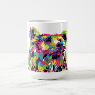 Bear Spirit Animal Pop Art Kaffemugg