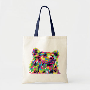 Bear Spirit Animal Pop Art Tygkasse