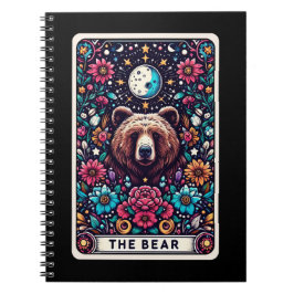 Bear Spirit Tarot Card-anteckningsbok Anteckningsbok