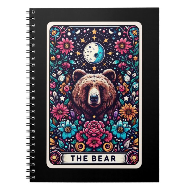 Bear Spirit Tarot Card-anteckningsbok Anteckningsbok (Framsidan)