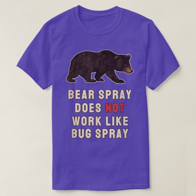 Bear Spray Not Bug Spray Funny Camping Sayings  T Shirt (Design framsida)