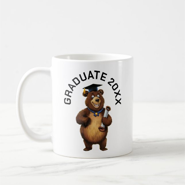 Bear Studenten Personlig Kaffemugg (Vänster)