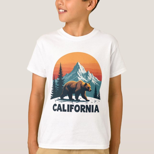 Bear Sunset T Shirt (Framsida)