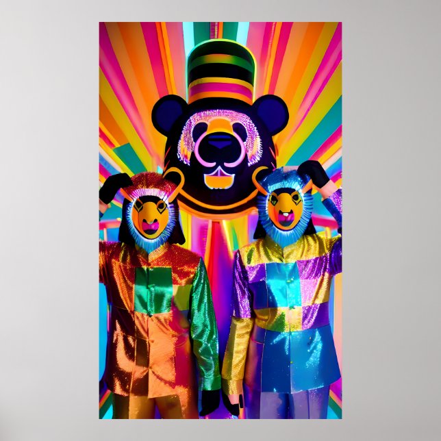 Bear Surrealism - Ken Gage Art Poster (Framsidan)