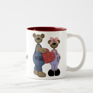 Bear Sweethearts Anpassade Coffee/Tea Mugg