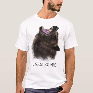 Bear T-Shirt Teckning - Din text