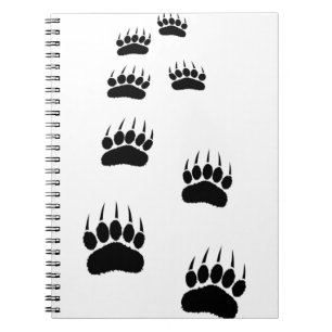 Bear Tass avtryck Anteckningsbok