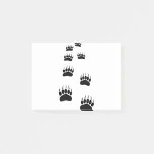 Bear Tass avtryck Post-it Block