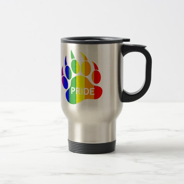 Bear Tass Rainbow Flagga Neat & Clean look Resemugg (Höger)