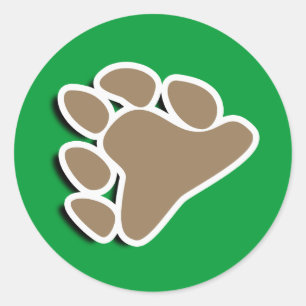 BEAR TASS SYMBOL 3D RUNT KLISTERMÄRKE