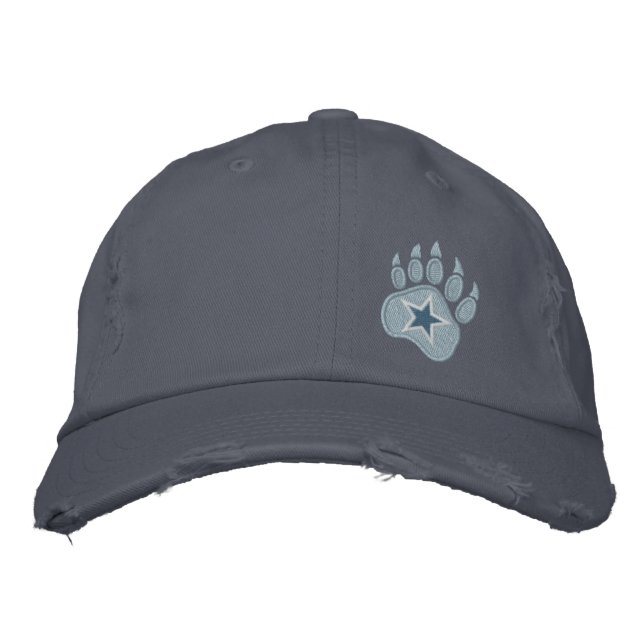 Bear Tass Vild  Star Embroidery Broderad Keps (Framsida)