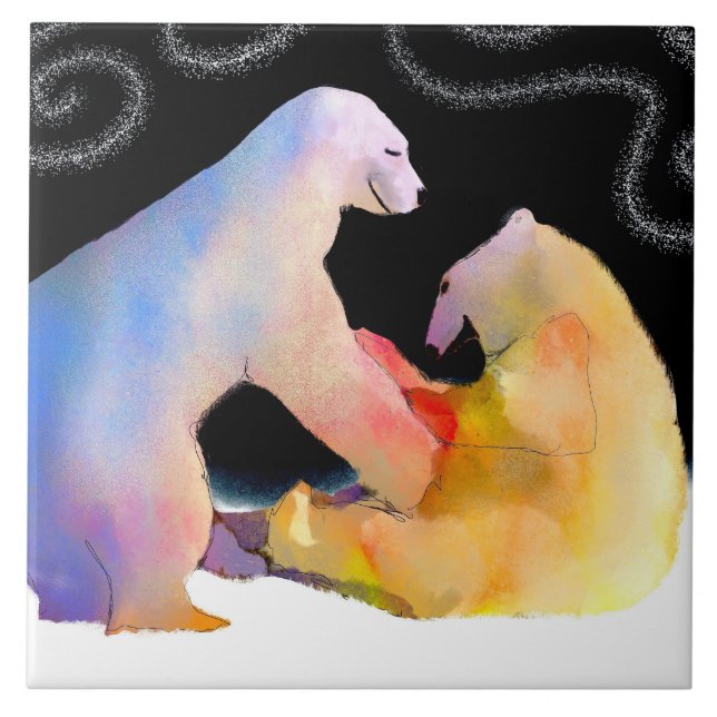 Bear Tile, Polar Bear Tile Kakelplatta (Framsidan)