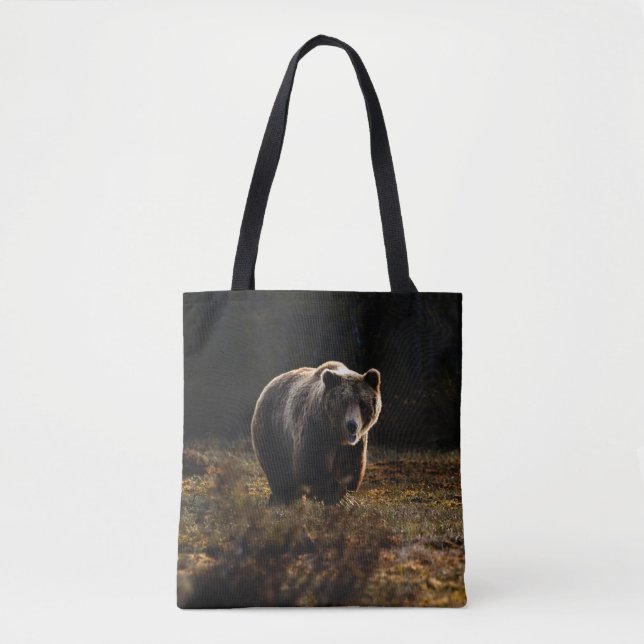 Bear Tote Bag Tygkasse (Framsida)