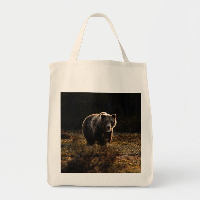 Bear Tote Bag Tygkasse (Framsidan)