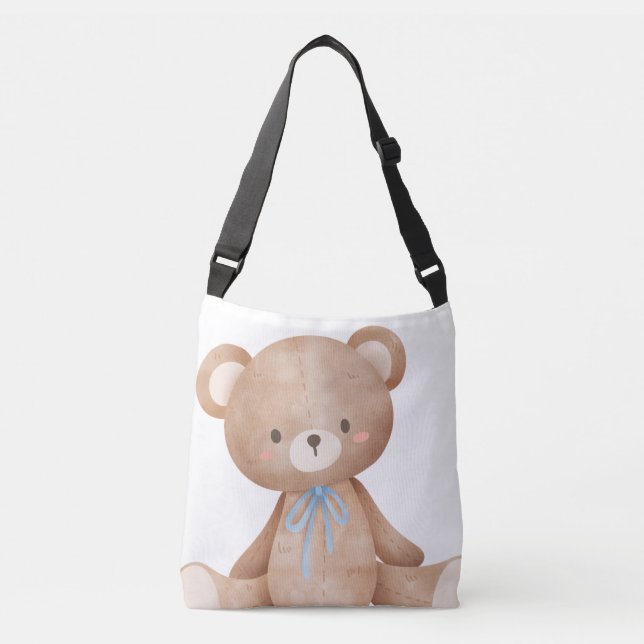 Bear Tote-Gift-Kids Axelväska (Framsida)