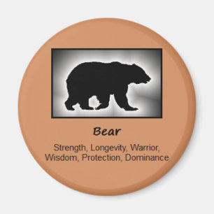 Bear Totem Animal Spirit Betydelse Magnet