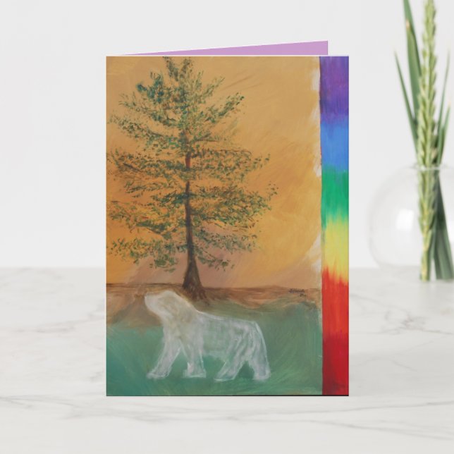 Bear Totem Birthday Card Kort (Framsida)