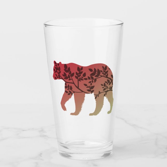 Bear Träd Glaskopp (Framsida)