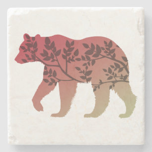 Bear Träd Stenunderlägg