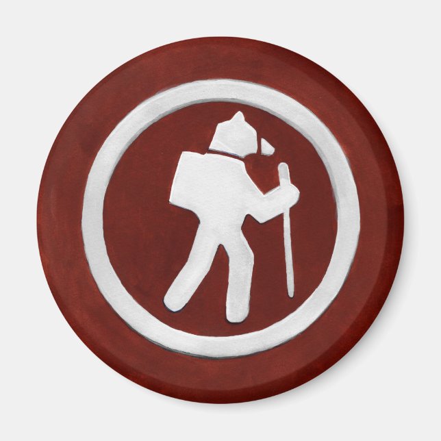 Bear Trail Marker Magnet (Framsidan)