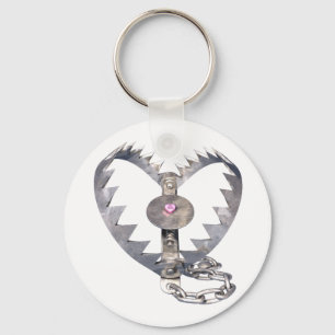 Bear Trap Heart Nyckelring