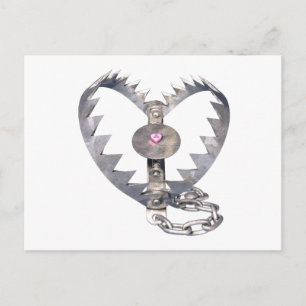 Bear Trap Heart Vykort
