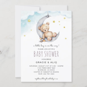 Bear Twinkle Twinkle Little Star-inbjudan till BAB Inbjudningar