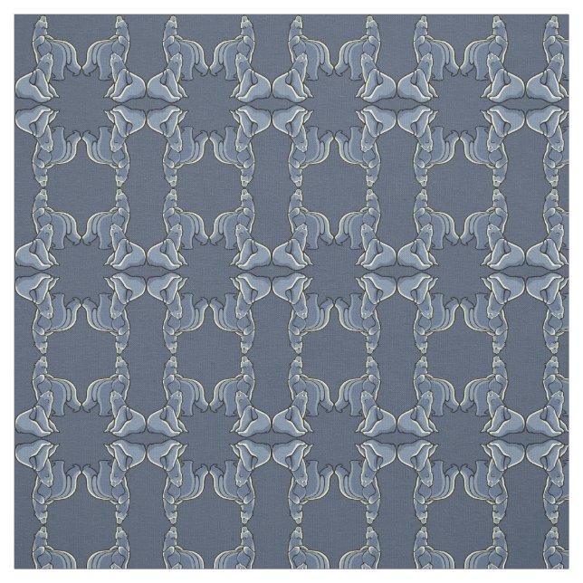 Bear Unge Fabric Polar Bear Unge Fabric Mönster Tyg (Provkarta)