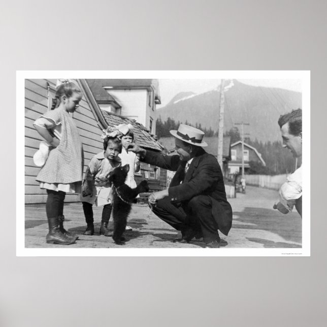 Bear Unge Showoff Alaska 1915 Poster (Framsidan)