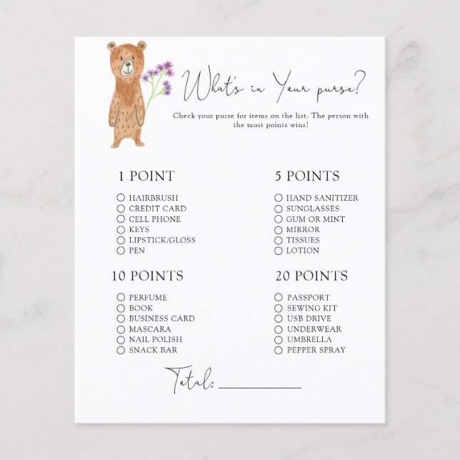 Bear Unge - Whare i ditt handväska (Framsida)