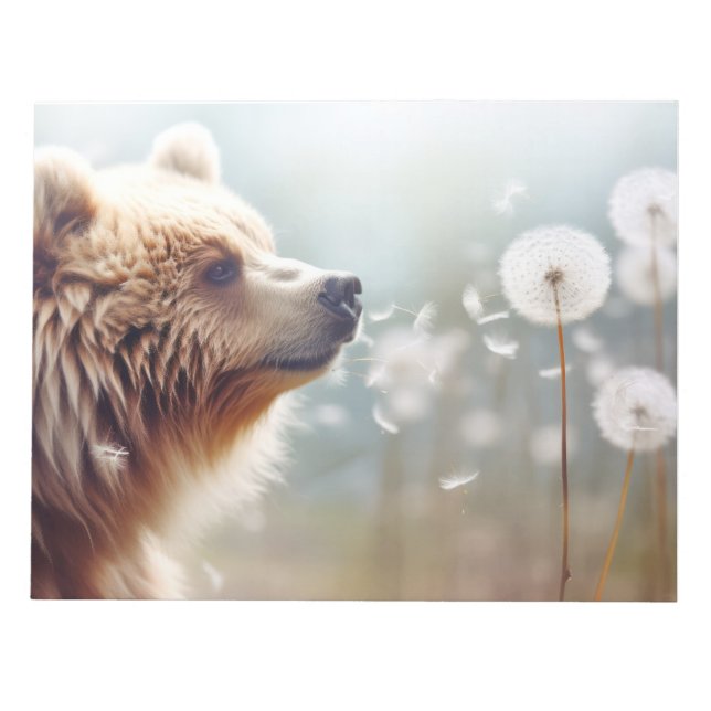 Bear Vild Animal Tranquil fredligt Anteckningsblock (Framsida)