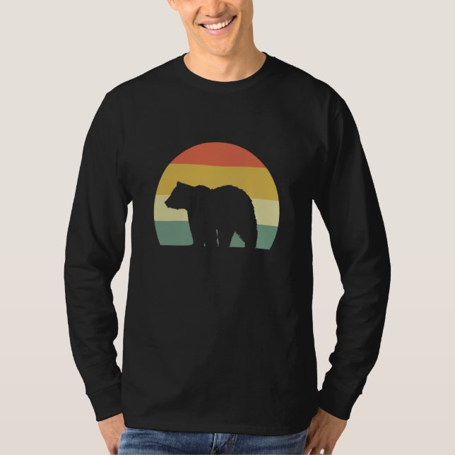 Bear Walking Zoologist T Shirt (Framsida)