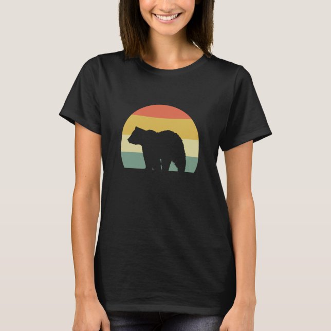 Bear Walking Zoologist T Shirt (Framsida)