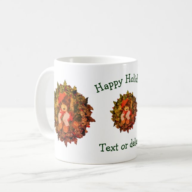 Bear WAN Personlig Jul Helgdag Kaffemugg (Framsida vänster)