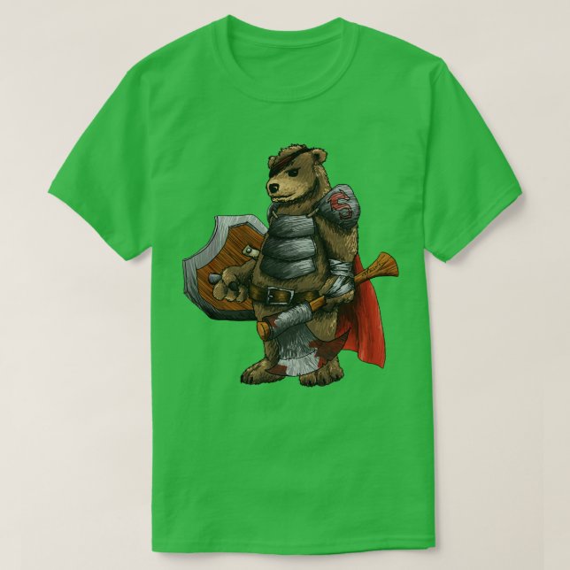 Bear Warrior T Shirt (Design framsida)