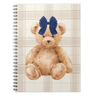 Bear with a Bow Blank Journal Anteckningsbok