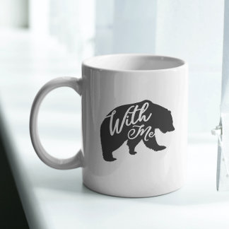 Bear with Me Pun Pappa Joke Funny Kaffemugg