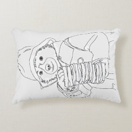 Bear with Sandwiches Prydnadskudde