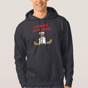 Bear World's Best Nurse T-shirts and Gifts Sweatshirt Med Luva