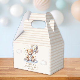 Bear-y Cute – 3rd Birthday Party Treat Boxes Presentaskar