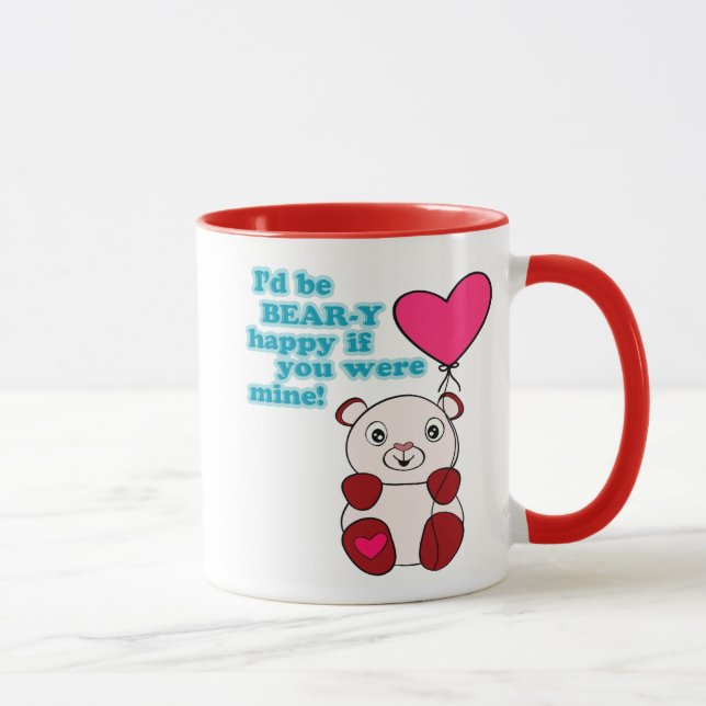 Bear-y Kärlek Valentines day Mugg (Höger)