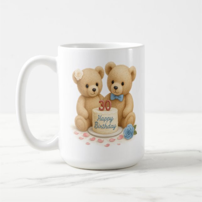 Bear-y Sweet at at 30: Birthday Mugg (Vänster)