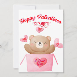 Bear-y Sweet Valentine Surprises, Valentines day Julkort