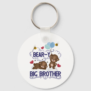 Bear-y Väldigt Big Brother Syskon Pun Nyckelring
