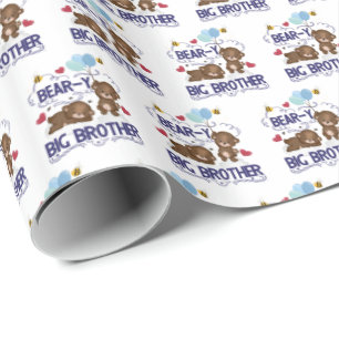 Bear-y Väldigt Big Brother Syskon Pun Presentpapper